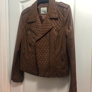 Faux leather jacket